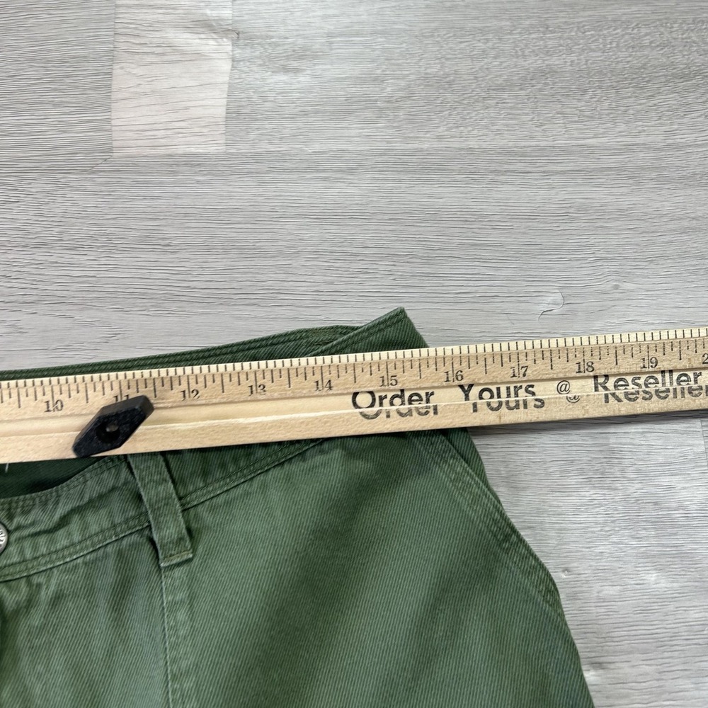 Patagonia Pants Womens 10 Green Cargo Organic Cotton Twill Relaxed Casual - Picture 8 of 13